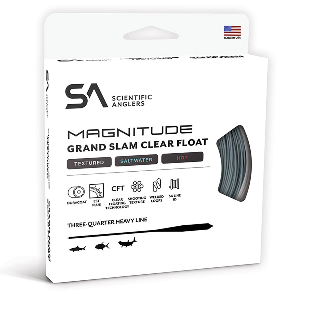 Scientific Anglers Magnitude Textured Grand Slam Full Clear Floating Fly Line in Clear